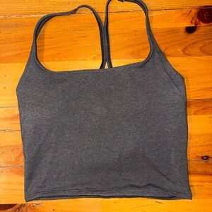 PINK Victoria's Secret Gray Sports Bra/Tank with Built in Shelf Bra Size Medium